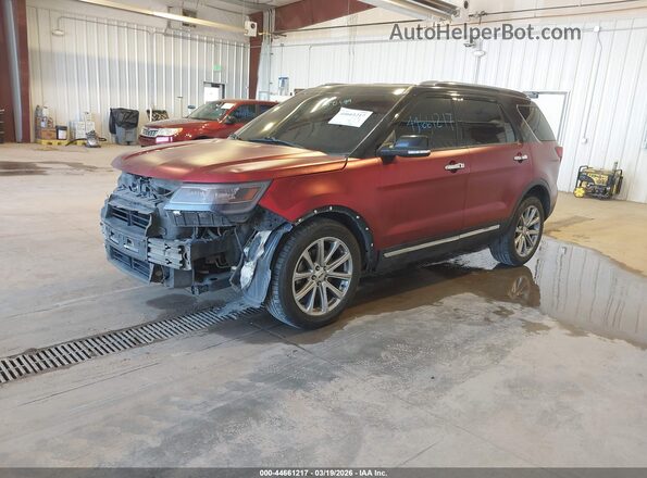1FM5K7F83HGC68870 2017 FORD FORD EXPLORER Red Vista tres cuartos delantera izquierda