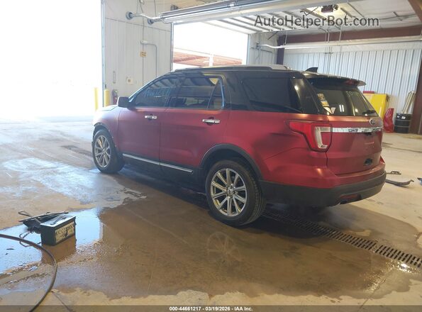 1FM5K7F83HGC68870 2017 FORD FORD EXPLORER Red Trasero izquierdo