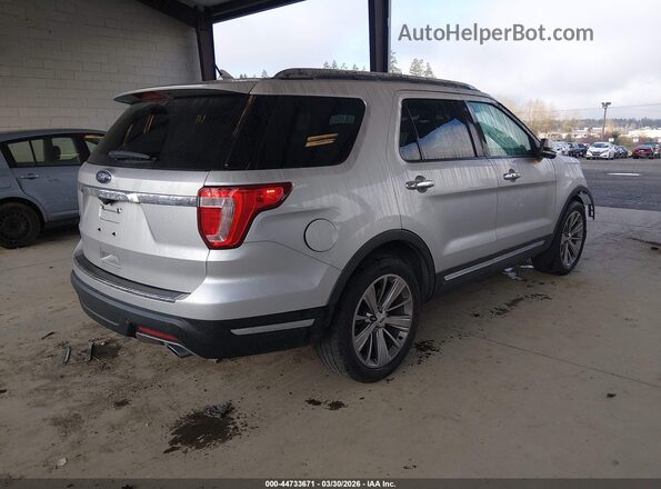 1FM5K7F84JGA82194 2018 FORD FORD EXPLORER Silver Trasero derecho