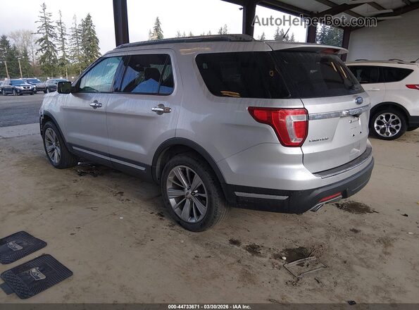 1FM5K7F84JGA82194 2018 FORD FORD EXPLORER Silver Trasero izquierdo