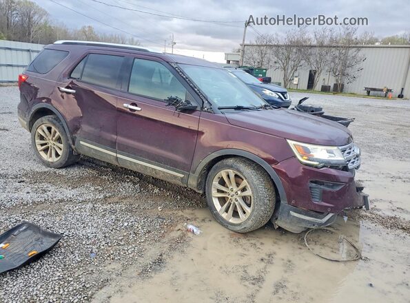 1FM5K7F85JGC63529 2018 FORD FORD EXPLORER Maroon Front right