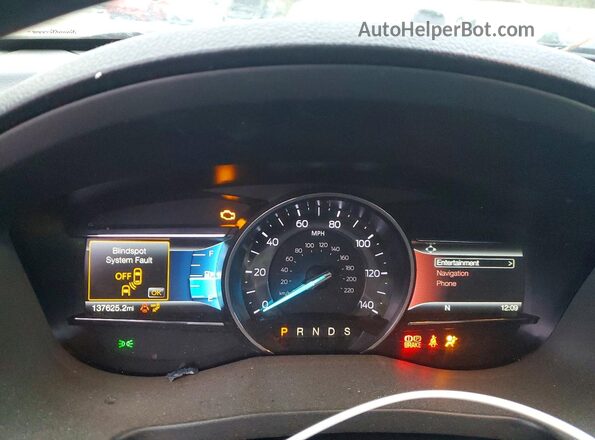 1FM5K7F85JGC63529 2018 FORD FORD EXPLORER Maroon Instrument cluster view