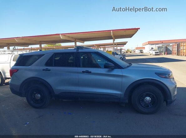 1FM5K8AB2LGD07742 2020 FORD POLICE INTERCEPTOR Silver Widok zestawu wskaźników