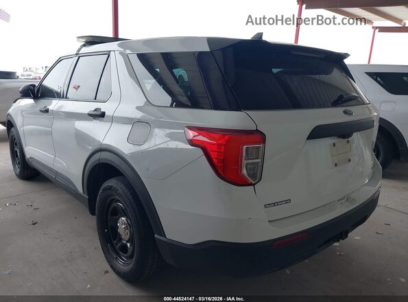 1FM5K8AB3MGA65397 2021 FORD POLICE INTERCEPTOR White Trasero izquierdo