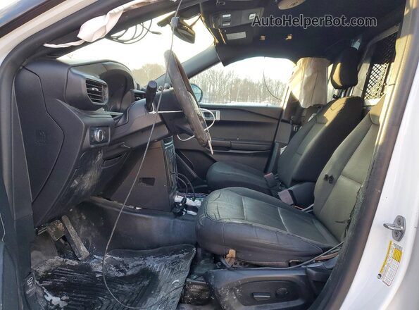 1FM5K8AB4MGC33967 2021 FORD FORD EXPLORER Белый Вид салона спереди