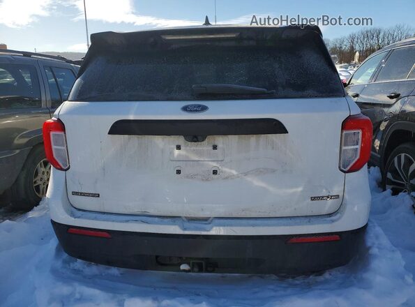1FM5K8AB4MGC33967 2021 FORD FORD EXPLORER Белый Вид сзади