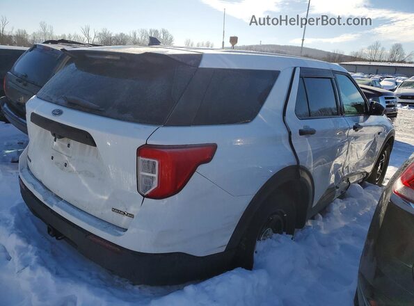 1FM5K8AB4MGC33967 2021 FORD FORD EXPLORER Белый Задняя правая четверть