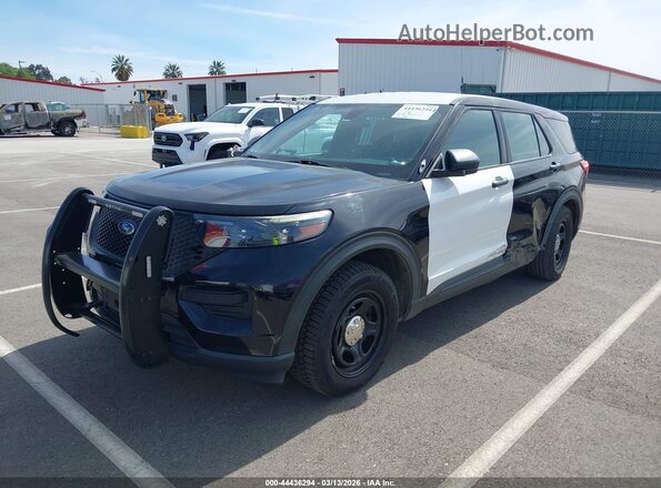 1FM5K8AB8LGC93278 2020 FORD POLICE INTERCEPTOR Черный Передняя левая четверть