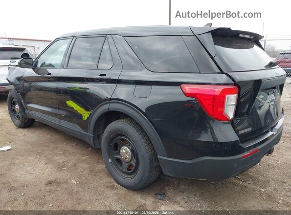 1FM5K8AB8NGA53943 2022 FORD POLICE INTERCEPTOR Black Задня ліва чверть
