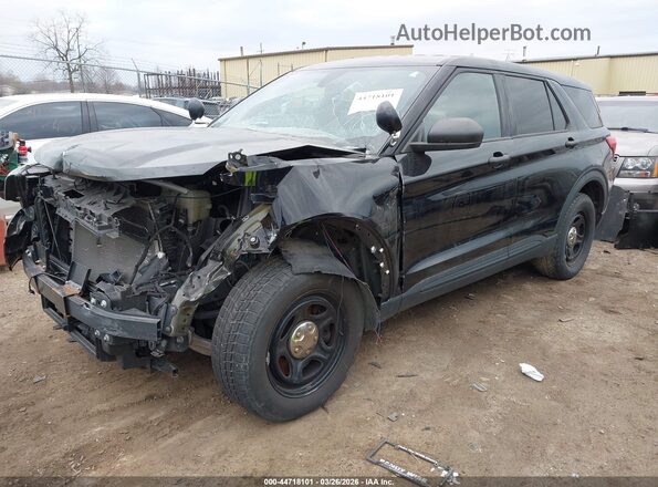 1FM5K8AB8NGA53943 2022 FORD POLICE INTERCEPTOR Black Передня ліва чверть