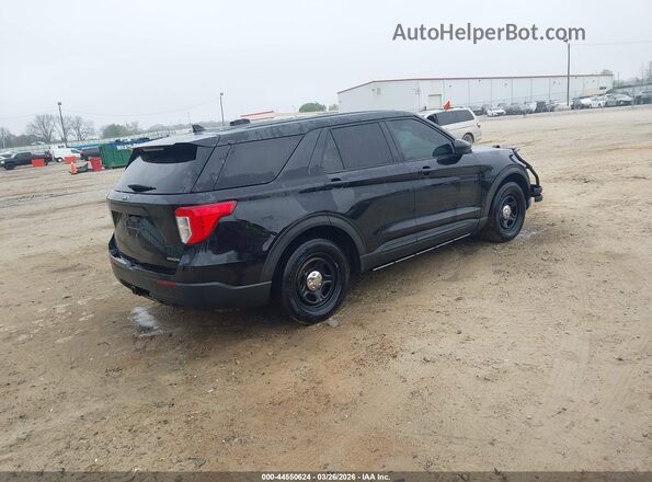 1FM5K8AB9MGA19458 2021 FORD POLICE INTERCEPTOR Черный Задняя правая четверть