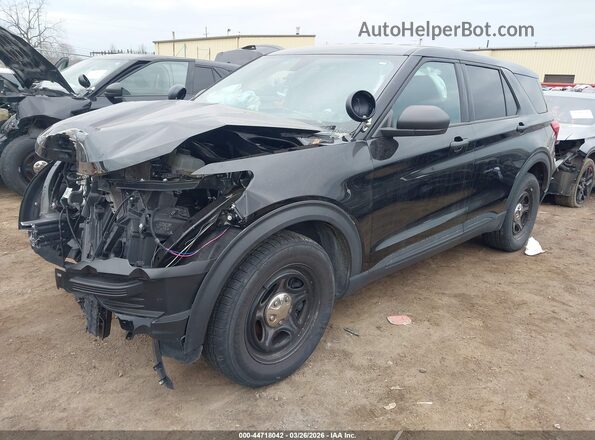 1FM5K8ABXNGA55189 2022 FORD POLICE INTERCEPTOR Black Przód lewy