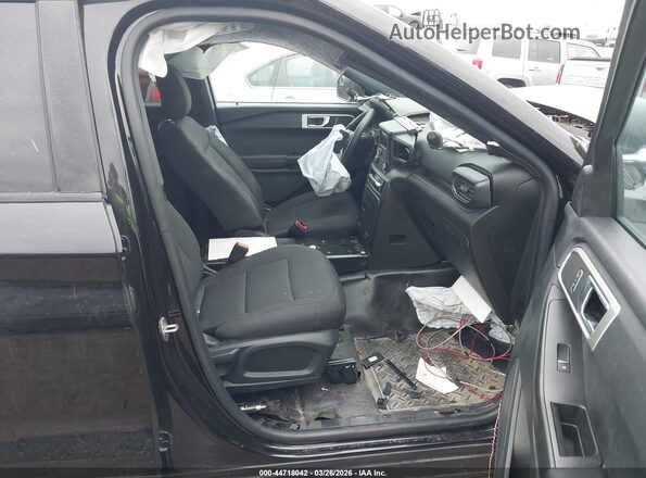 1FM5K8ABXNGA55189 2022 FORD POLICE INTERCEPTOR Black Widok wnętrza z przodu
