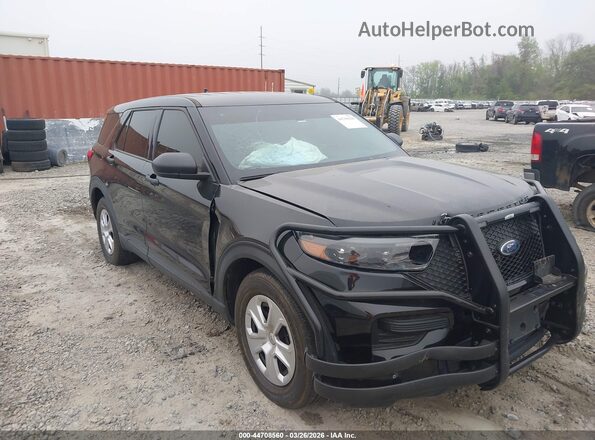 1FM5K8AC2MGC01351 2021 FORD POLICE INTERCEPTOR Black Вид спереду