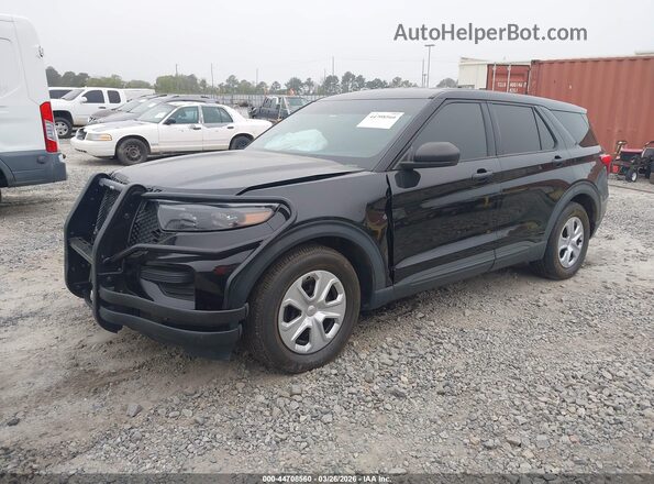 1FM5K8AC2MGC01351 2021 FORD POLICE INTERCEPTOR Black Передня ліва чверть