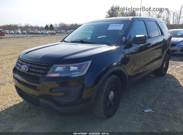 1FM5K8AR2GGA28665 2016 FORD UTILITY POLICE INTERCEPTOR Black Front left