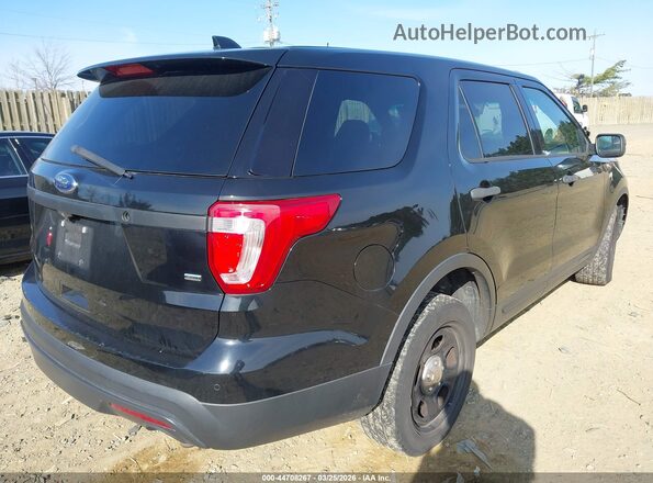 1FM5K8AR2GGA28665 2016 FORD UTILITY POLICE INTERCEPTOR Black Rear right