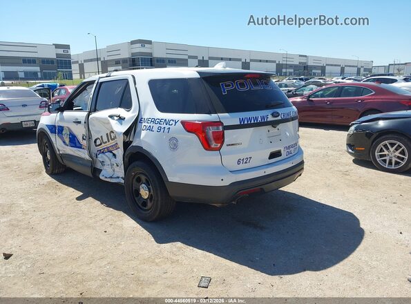 1FM5K8AR2GGC36254 2016 FORD UTILITY POLICE INTERCEPTOR White Задня ліва чверть