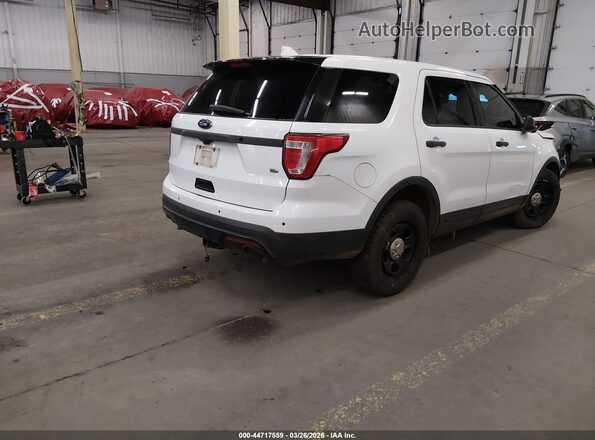 1FM5K8AR3GGA47242 2016 FORD UTILITY POLICE INTERCEPTOR White Trasero derecho