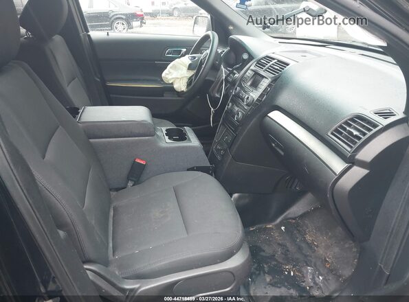 1FM5K8AR4GGD32287 2016 FORD UTILITY POLICE INTERCEPTOR Black Front interior view