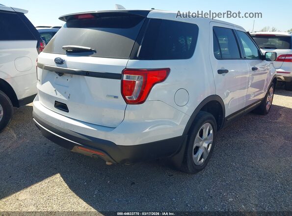 1FM5K8AR5GGA86768 2016 FORD UTILITY POLICE INTERCEPTOR White Задня права чверть