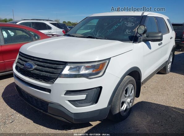 1FM5K8AR5GGA86768 2016 FORD UTILITY POLICE INTERCEPTOR White Передня ліва чверть