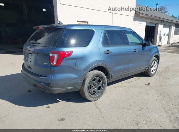 1FM5K8AR5KGA32993 2019 FORD POLICE INTERCEPTOR Blue Trasero derecho