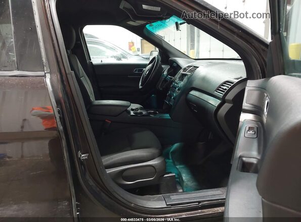 1FM5K8AR6HGC56847 2017 FORD UTILITY POLICE INTERCEPTOR Brown წინა სალონის ხედი