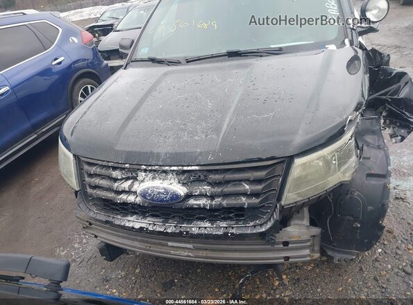 1FM5K8AR8GGA08386 2016 FORD UTILITY POLICE INTERCEPTOR Черный Вид щитка приборов