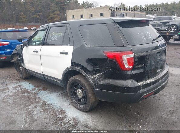 1FM5K8AR8GGA08386 2016 FORD UTILITY POLICE INTERCEPTOR Черный Задняя левая четверть