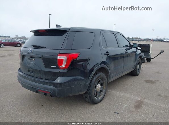1FM5K8AR8GGC61840 2016 FORD UTILITY POLICE INTERCEPTOR Black Trasero derecho