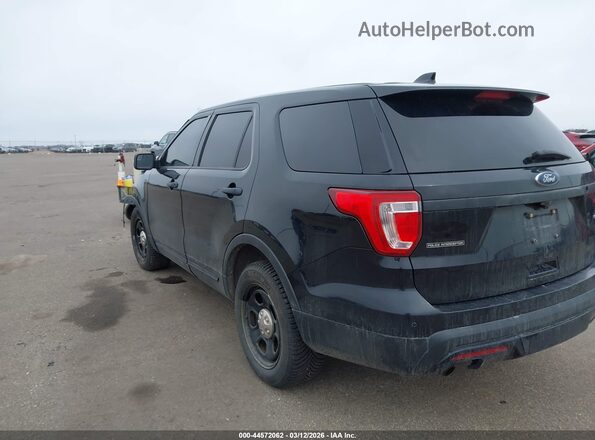 1FM5K8AR8GGC61840 2016 FORD UTILITY POLICE INTERCEPTOR Black Trasero izquierdo