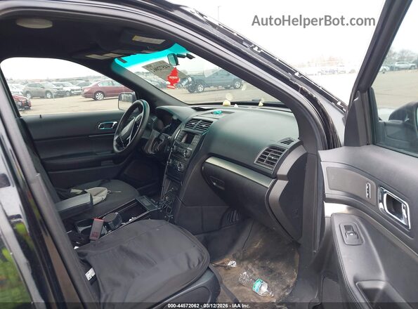 1FM5K8AR8GGC61840 2016 FORD UTILITY POLICE INTERCEPTOR Black Vista interior delantera