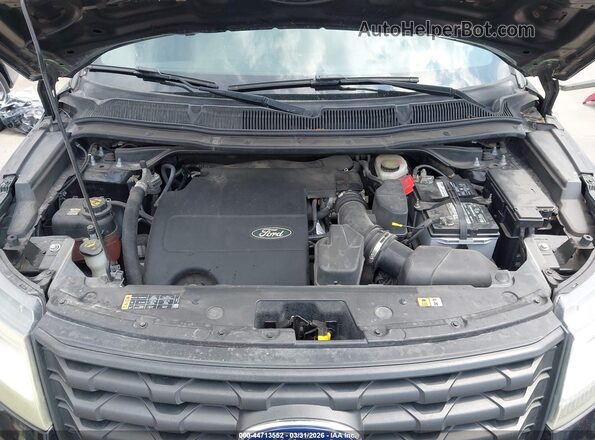 1FM5K8AR9GGA04489 2016 FORD UTILITY POLICE INTERCEPTOR Black Widok z tyłu