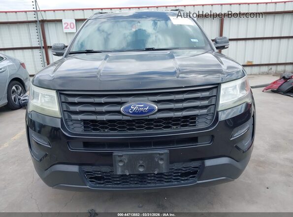 1FM5K8AR9GGA04489 2016 FORD UTILITY POLICE INTERCEPTOR Black Widok wnętrza z tyłu
