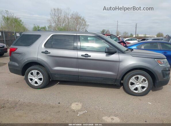 1FM5K8AR9GGC93471 2016 FORD UTILITY POLICE INTERCEPTOR Gray უკანა სალონის ხედი