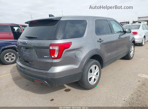 1FM5K8AR9GGC93471 2016 FORD UTILITY POLICE INTERCEPTOR Gray უკანა მარჯვენა
