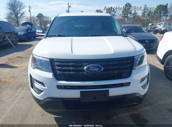1FM5K8ARXJGA21910 2018 FORD POLICE INTERCEPTOR White Front view