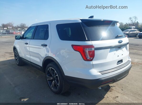 1FM5K8ARXJGA21910 2018 FORD POLICE INTERCEPTOR White 360 interior view