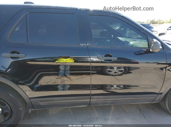1FM5K8AT1HGE30660 2017 FORD UTILITY POLICE INTERCEPTOR Black Rear interior view