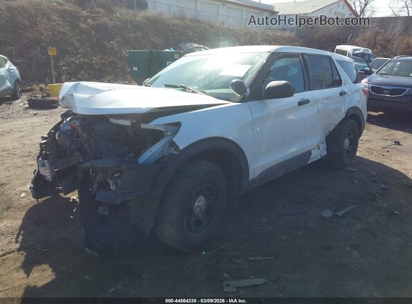 1FM5K8AW0LGC63551 2020 FORD POLICE INTERCEPTOR White Vista tres cuartos delantera izquierda