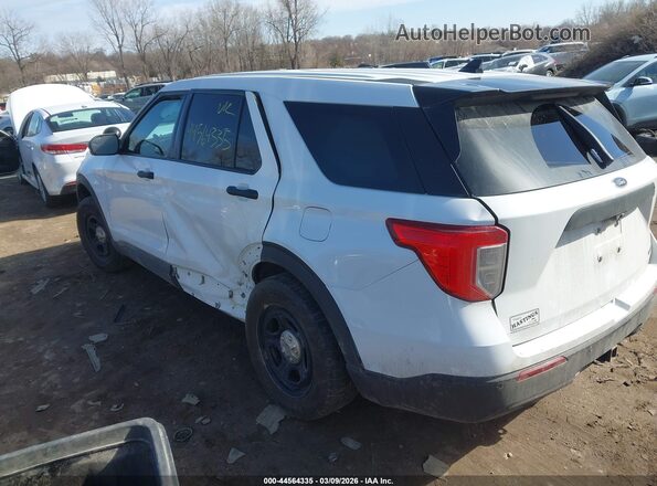 1FM5K8AW0LGC63551 2020 FORD POLICE INTERCEPTOR White Trasero izquierdo