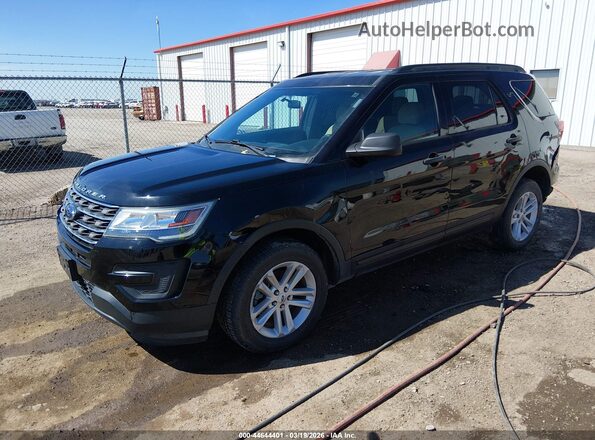 1FM5K8B80HGD65052 2017 FORD FORD EXPLORER Black Vista tres cuartos delantera izquierda