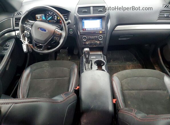 1FM5K8D81JGA65295 2018 FORD FORD EXPLORER Gray წინა პანელის ხედი