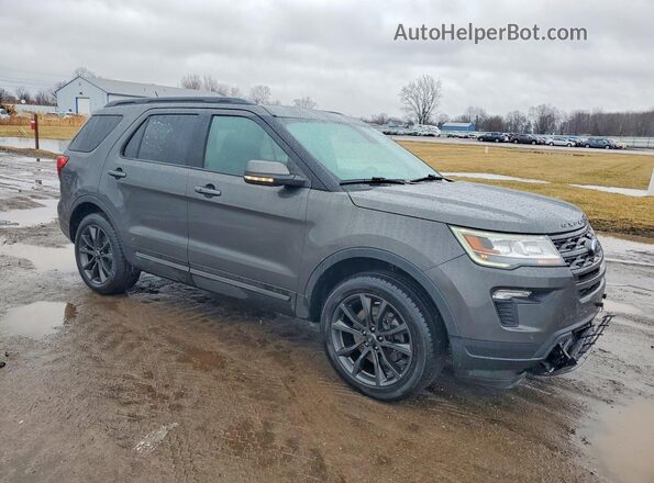 1FM5K8D81JGA65295 2018 FORD FORD EXPLORER Gray წინა მარჯვენა