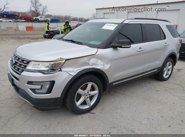 1FM5K8D84GGC31348 2016 FORD FORD EXPLORER Silver Przód lewy