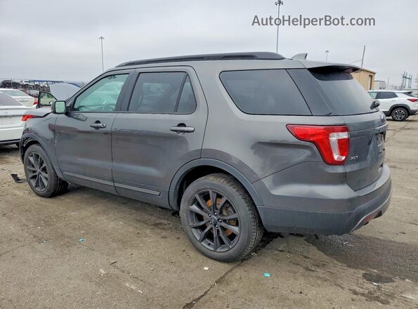 1FM5K8D85HGC19775 2017 FORD FORD EXPLORER Gray Trasero izquierdo