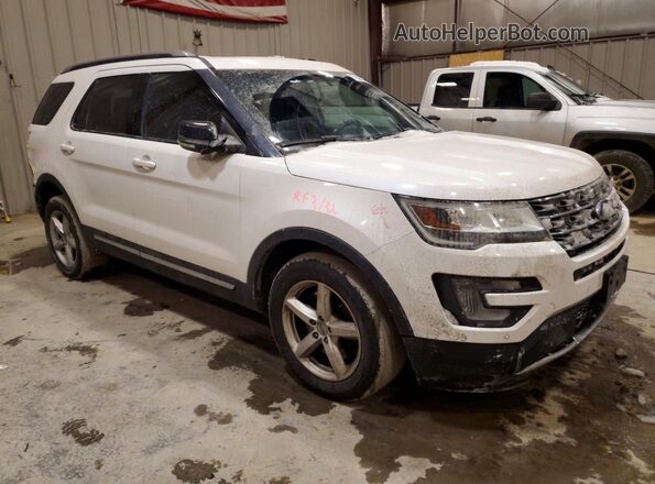 1FM5K8D86HGA79610 2017 FORD FORD EXPLORER White Delantero derecho