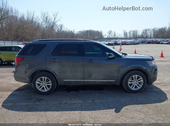 1FM5K8D87JGA31054 2018 FORD FORD EXPLORER Gray Widok wnętrza z tyłu