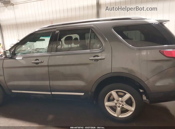 1FM5K8D88HGA56619 2017 FORD FORD EXPLORER Gray უკანა სალონის ხედი